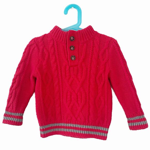 Baby Gap Red Cable Knit Sweater - Picture 1 of 8